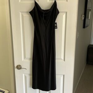Black silk dress express size large